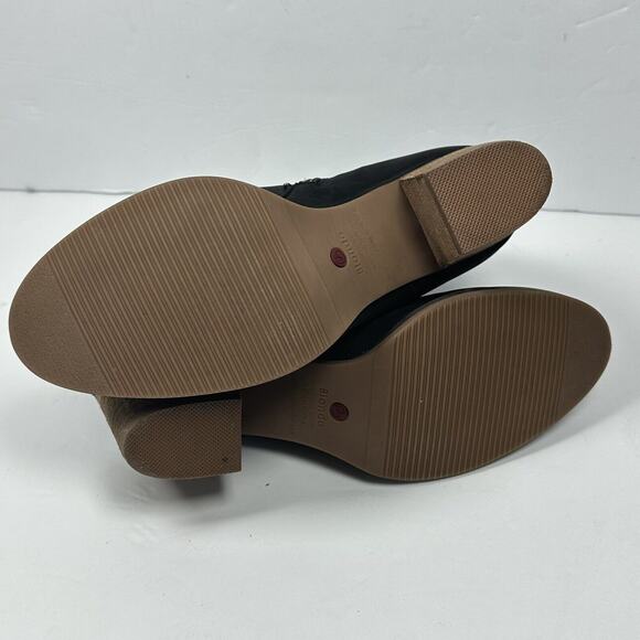 Blondo Norma Nubuck Waterproof Black Suede Ankle Boots 9M NEW‎ Side Zip - Picture 7 of 11